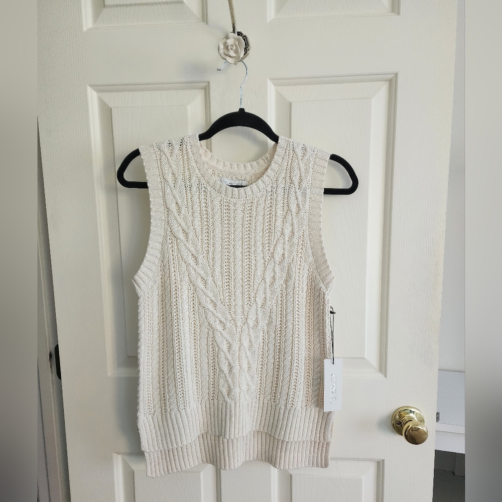 Rachel Zoe Cream Sweater Vest